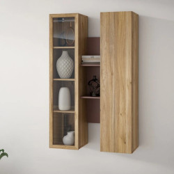 Witryna wisząca Breathtaker BTHVH331-Q192 Terakota/Dąb Mauvella Meble Forte