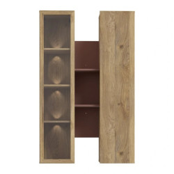 Witryna wisząca Breathtaker BTHVH331-Q192 Terakota/Dąb Mauvella Meble Forte