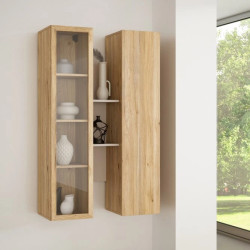 Witryna wisząca Breathtaker BTHVH331-M845 Dąb Mauvella/Piaskowy Meble Forte