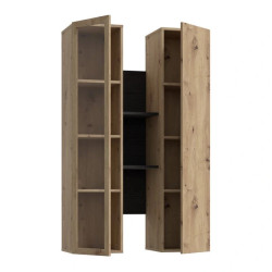 Witryna wisząca Breathtaker BTHVH331-M703 Dąb Artisan/Dąb Cabezone Meble Forte