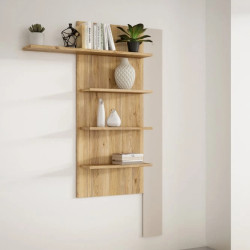 Półka pionowa 130 cm Breathtaker BTHB01-M821 Piaskowy/Dąb Mauvella Meble Forte