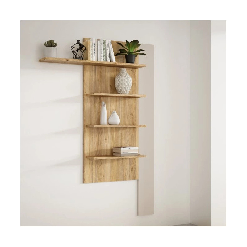 Półka pionowa 130 cm Breathtaker BTHB01-M821 Piaskowy/Dąb Mauvella Meble Forte