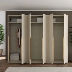Szafa ubraniowa EDWS963-M902 Beż/Dąb Mauvella Meble Forte