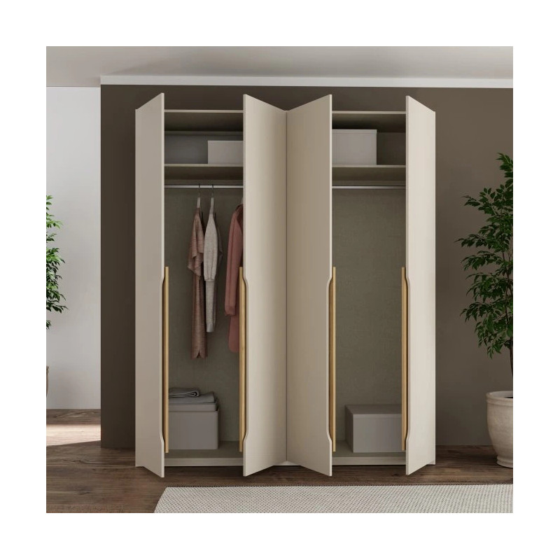 Szafa ubraniowa EDWS943-M902 Beż/Dąb Mauvella Meble Forte