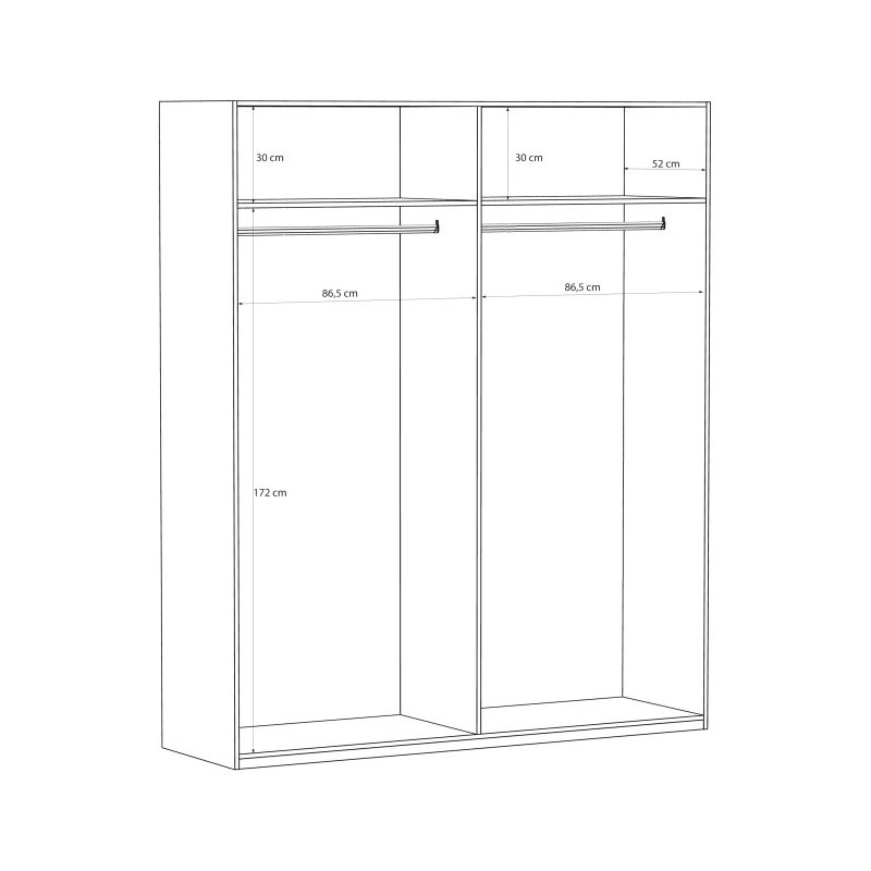 EDWAL 04 szafa do sypialni 4-drzwiowa – szybka wysyłka, Domowanie