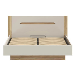 Łóżko 180 cm EDWL1183-M820 Beż/Dąb Mauvella Meble Forte