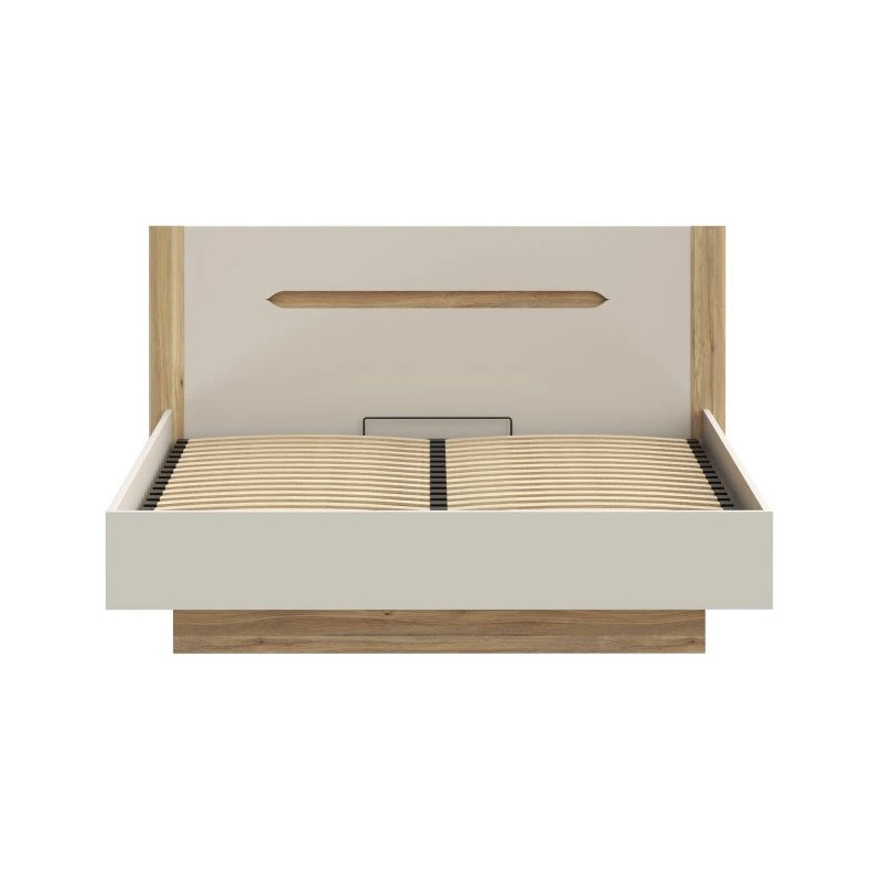 Łóżko 180 cm EDWL1183-M820 Beż/Dąb Mauvella Meble Forte