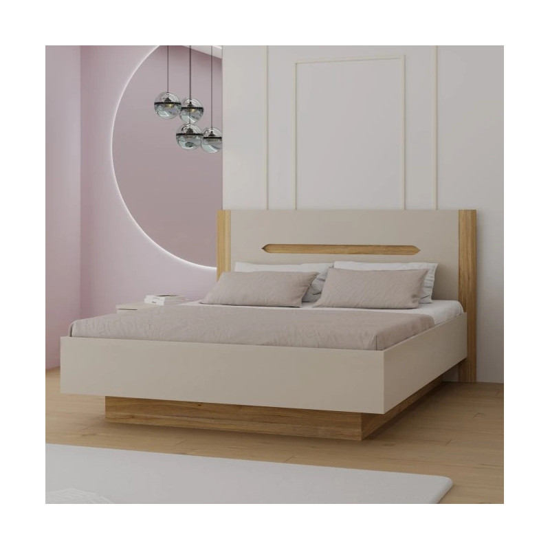 Stylowe łóżko EDWAL 160x200 z podnoszonym stelażem – szybka wysyłka