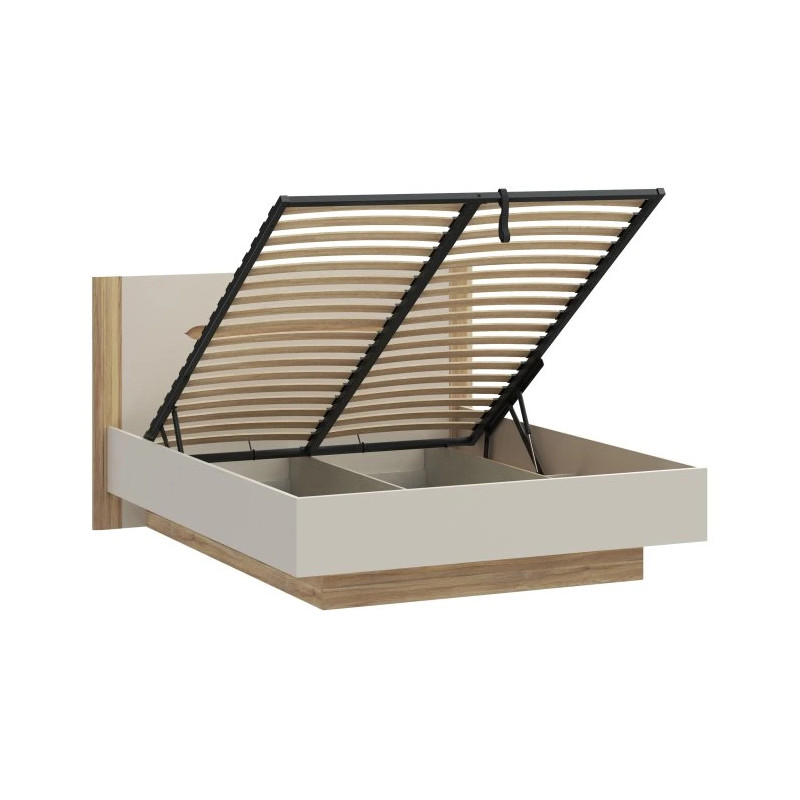 Stylowe łóżko EDWAL 160x200 z podnoszonym stelażem – szybka wysyłka