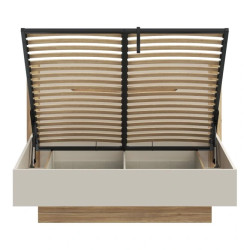 Łóżko 140 cm EDWL1143-M820 Beż/Dąb Mauvella Meble Forte