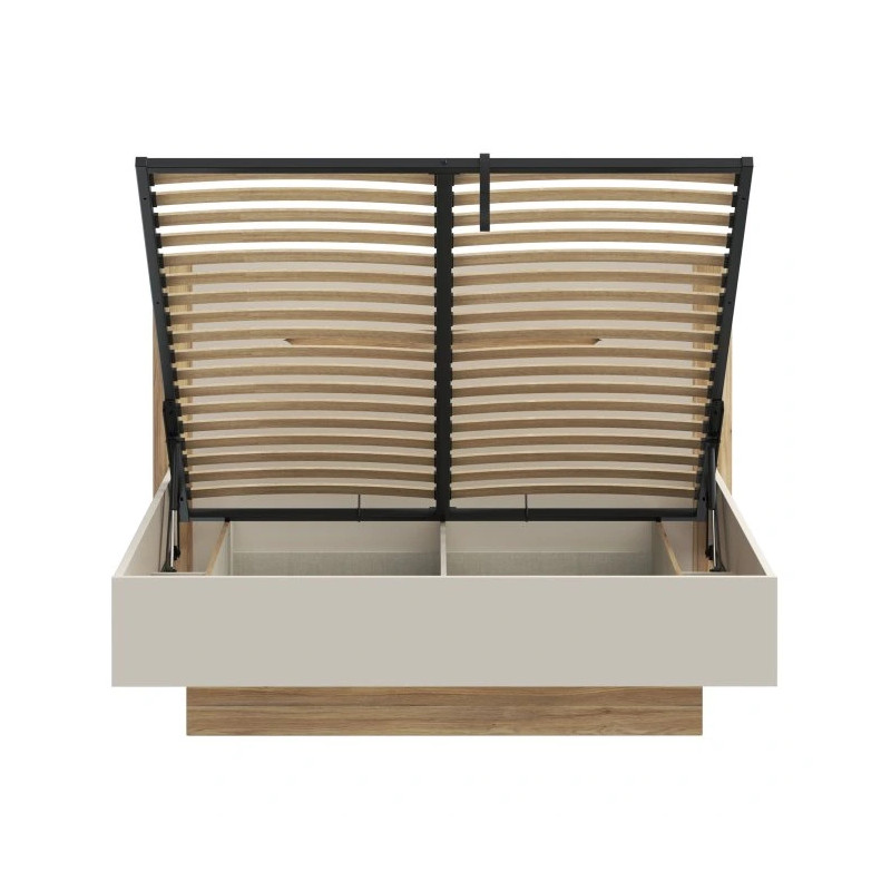 Łóżko 140 cm EDWL1143-M820 Beż/Dąb Mauvella Meble Forte