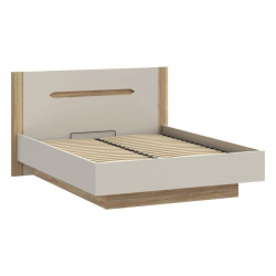 Łóżko 140 cm EDWL1143-M820 Beż/Dąb Mauvella Meble Forte