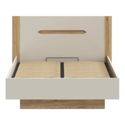 Łóżko 140 cm EDWL1143-M820 Beż/Dąb Mauvella Meble Forte