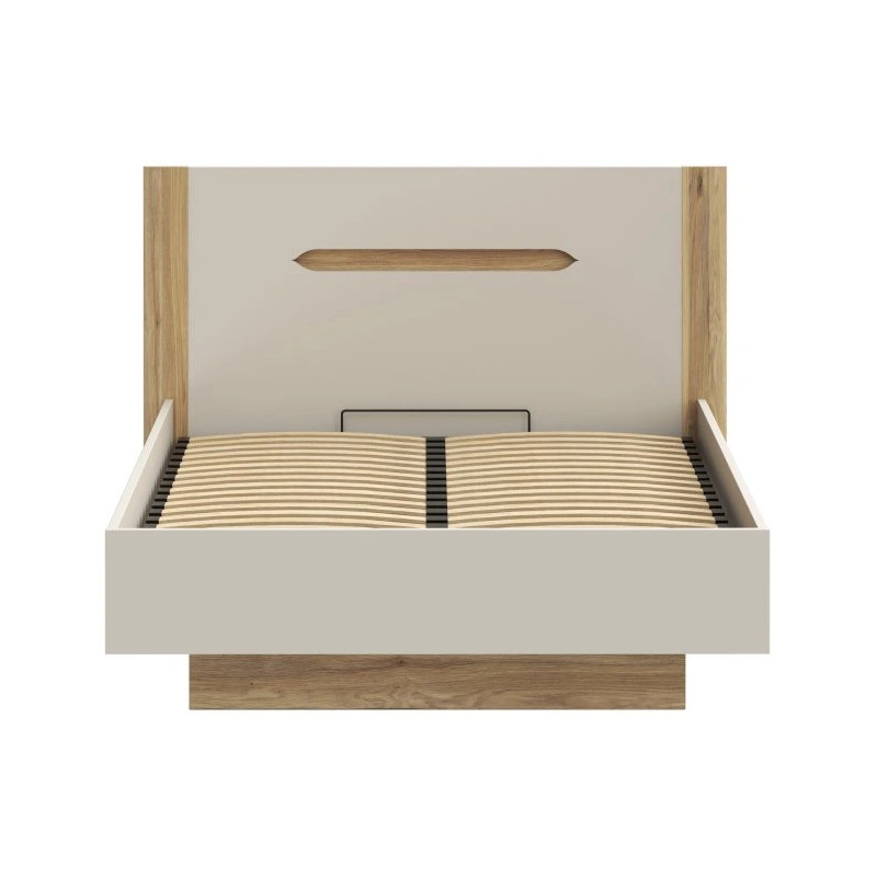 Łóżko 140 cm EDWL1143-M820 Beż/Dąb Mauvella Meble Forte