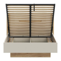 Łóżko 140 cm EDWL1143-M820 Beż/Dąb Mauvella Meble Forte