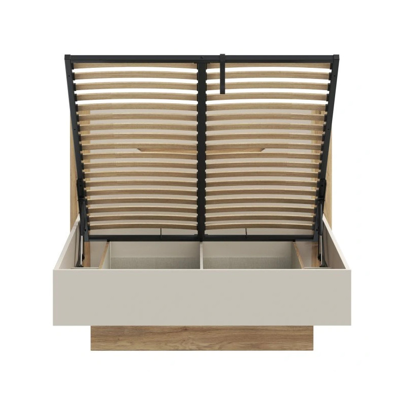 Łóżko 140 cm EDWL1143-M820 Beż/Dąb Mauvella Meble Forte