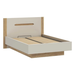 Łóżko 140 cm EDWL1143-M820 Beż/Dąb Mauvella Meble Forte