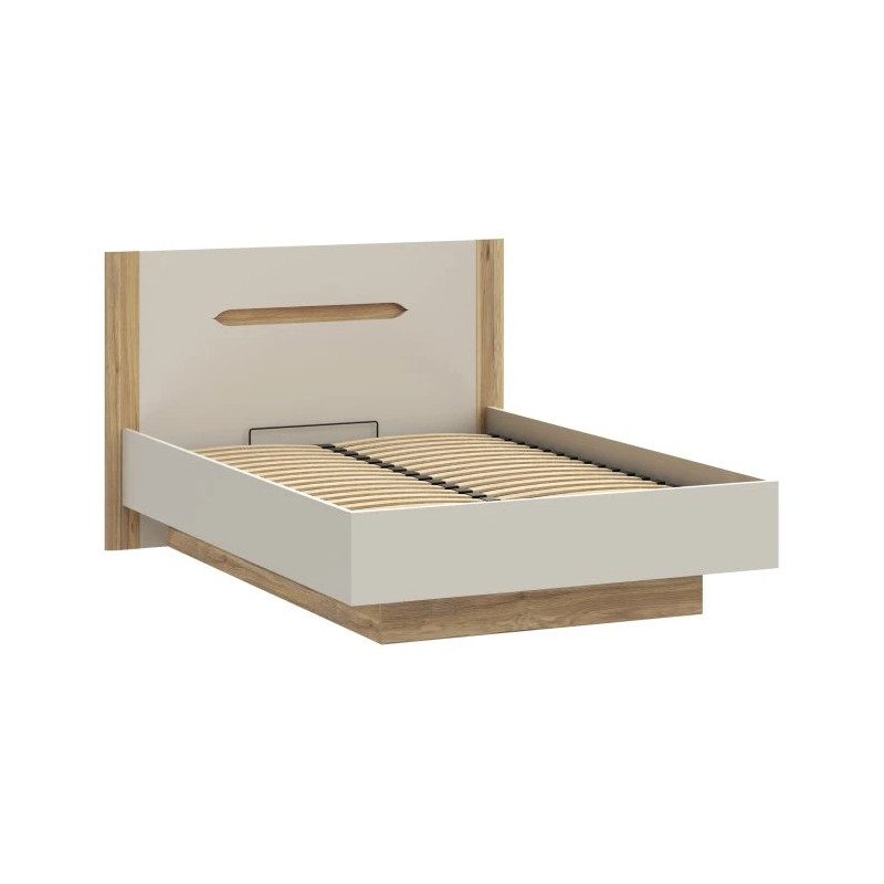 Łóżko 140 cm EDWL1143-M820 Beż/Dąb Mauvella Meble Forte