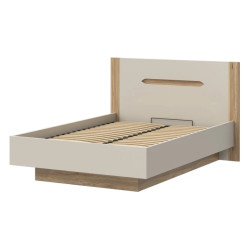 Łóżko 140 cm EDWL1143-M820 Beż/Dąb Mauvella Meble Forte