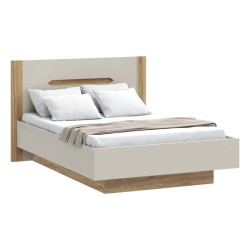 Łóżko 140 cm EDWL1143-M820 Beż/Dąb Mauvella Meble Forte