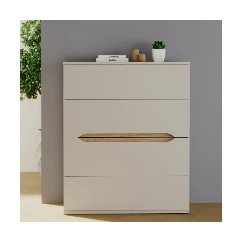 Komoda EDWK312-M902 Beż/Dąb Mauvella Meble Forte