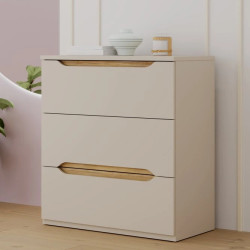 Komoda 3S EDWK212-M902 Beż/Dąb Mauvella Meble Forte