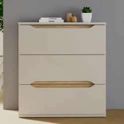 Komoda 3S EDWK212-M902 Beż/Dąb Mauvella Meble Forte