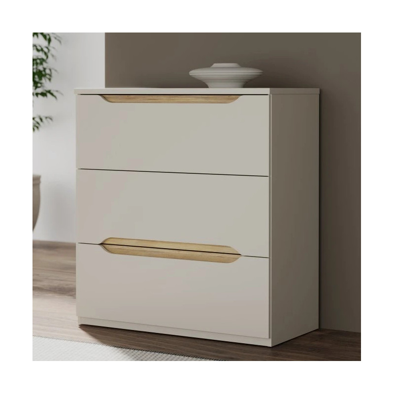 Komoda 3S EDWK212-M902 Beż/Dąb Mauvella Meble Forte