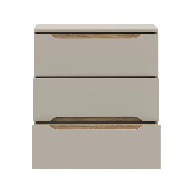 Komoda 3S EDWK212-M902 Beż/Dąb Mauvella Meble Forte