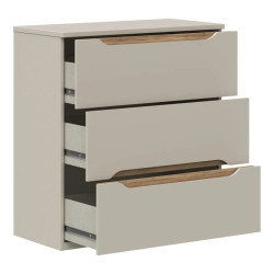 Komoda 3S EDWK212-M902 Beż/Dąb Mauvella Meble Forte