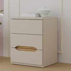 Szafka nocna 50 cm wysoka EDWK112-M902 Beż/Dąb Mauvella Meble Forte