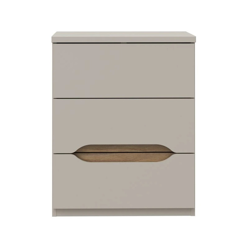 Szafka nocna 50 cm wysoka EDWK112-M902 Beż/Dąb Mauvella Meble Forte