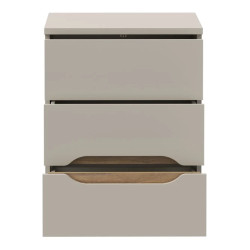 Szafka nocna 50 cm wysoka EDWK112-M902 Beż/Dąb Mauvella Meble Forte