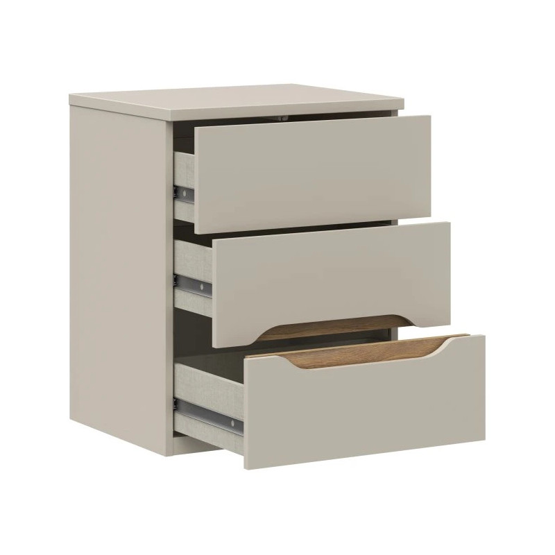 Szafka nocna 50 cm wysoka EDWK112-M902 Beż/Dąb Mauvella Meble Forte