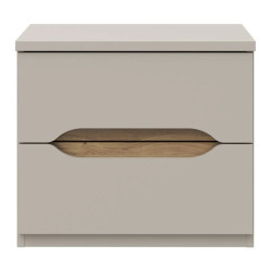 Szafka nocna 50 cm EDWK012-M902 Beż/Dąb Mauvella Meble Forte