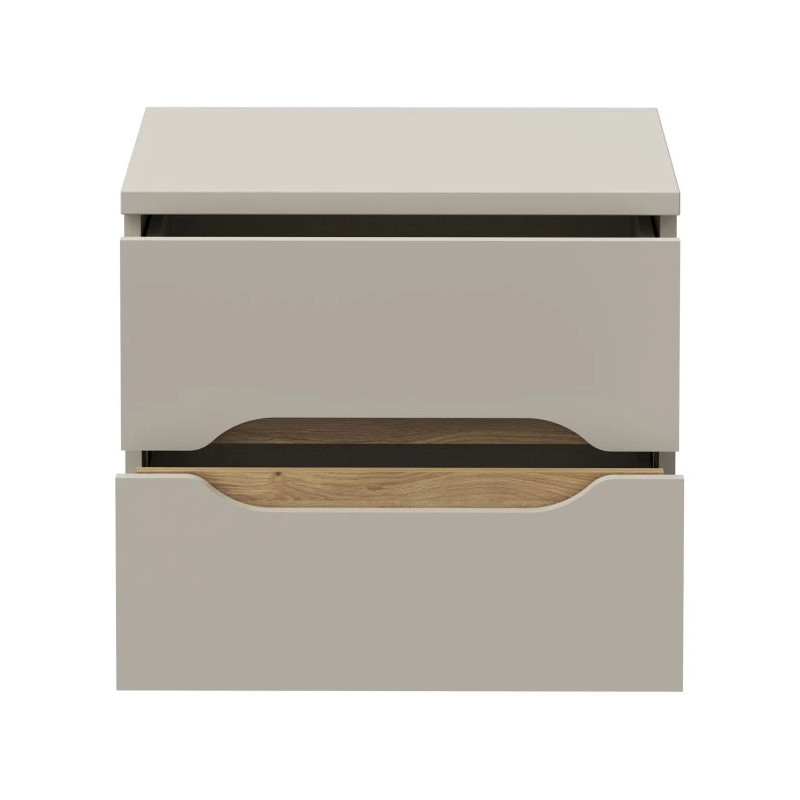 Szafka nocna 50 cm EDWK012-M902 Beż/Dąb Mauvella Meble Forte