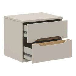 Szafka nocna 50 cm EDWK012-M902 Beż/Dąb Mauvella Meble Forte