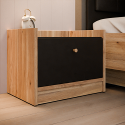 Szafka nocna z szufladą WQNK014 Meble Forte kolekcja Baderna