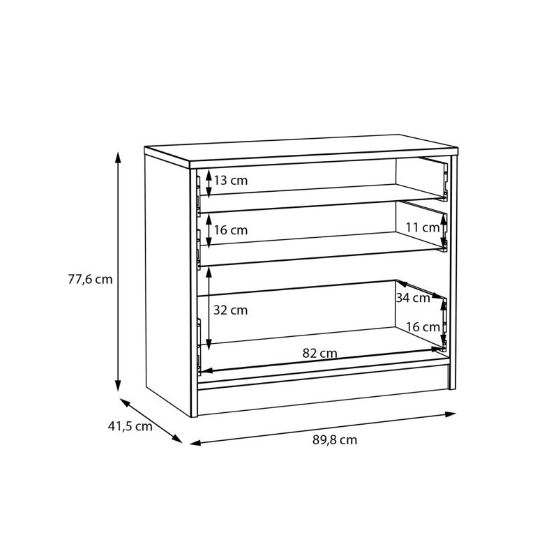 Komoda WQNK215 Meble Forte kolekcja Baderna