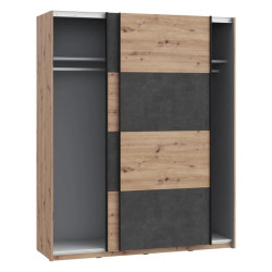 Szafa ubraniowa przesuwna Dąb Artisan / Beton RVXS824E1-C772 Meble Forte