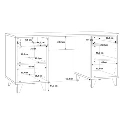 Biurko młodzieżowe Dąb Artisan/Beton RVXB221-C772 Meble Forte