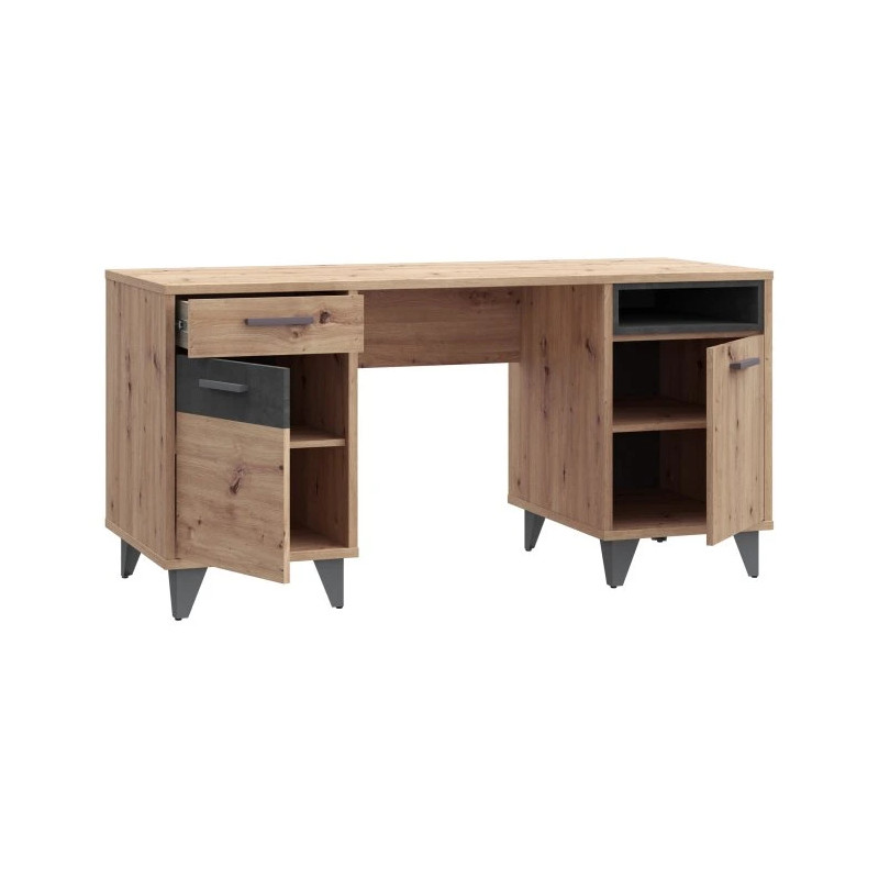 Biurko młodzieżowe Dąb Artisan/Beton RVXB221-C772 Meble Forte