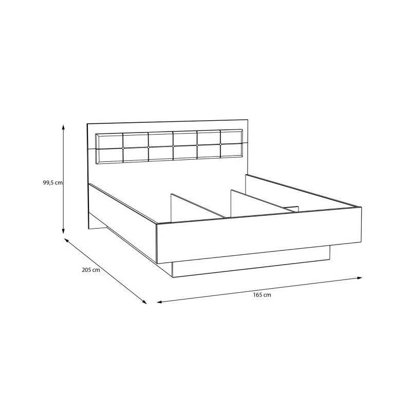 Łóżko z pojemnikiem 160x200 BDNL1162 Meble Forte kolekcja Baderna