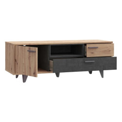 Szafka RTV młodzieżowa Dąb Artisan/Beton RVXT131-C772 Meble Forte