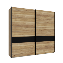 Szafa przesuwna BDNS92511 BADERNA dąb mauvella/czarny