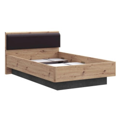 Łóżko młodzieżowe 120 cm Dąb Artisan/Beton RVXL2202-C772 Meble Forte