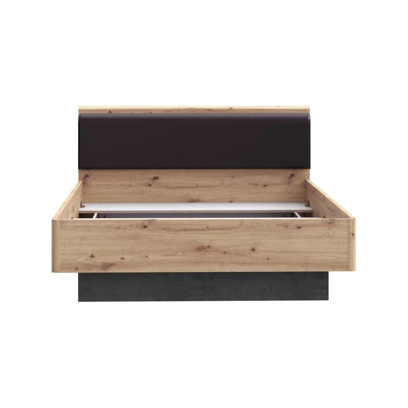 Łóżko młodzieżowe 140 cm Dąb Artisan/Beton  RDNL242-C772 Meble Forte