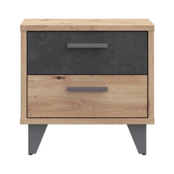 Szafka nocna RVXK021-C772 Dąb Artisan / Beton Meble Forte