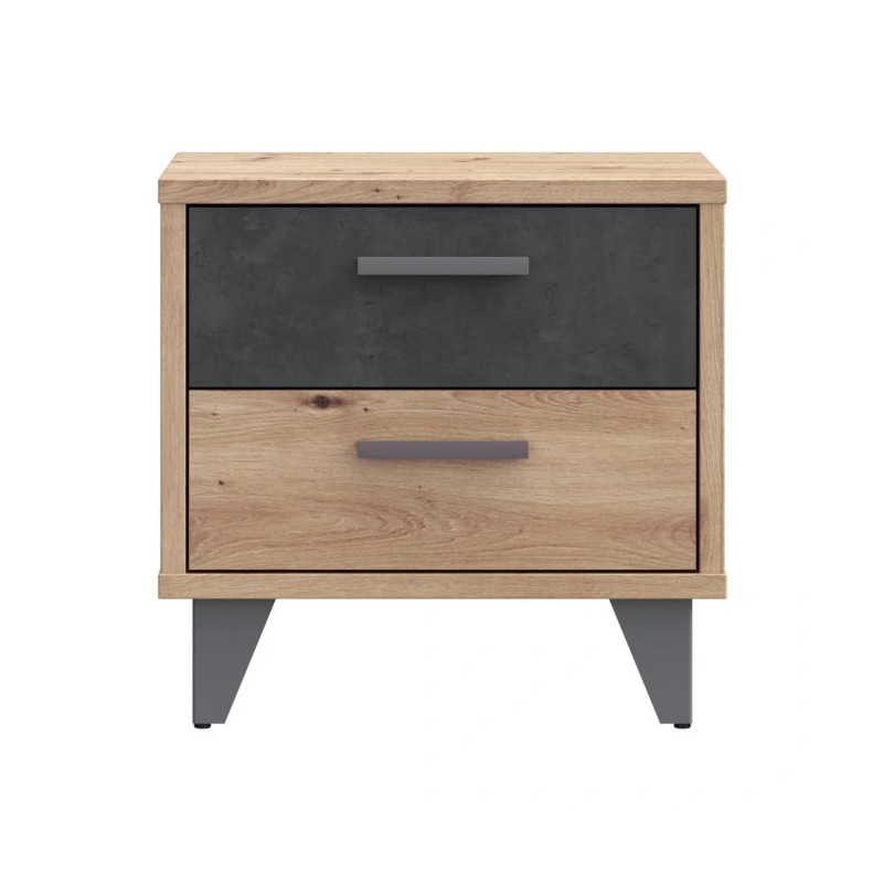 Szafka nocna RVXK021-C772 Dąb Artisan / Beton Meble Forte