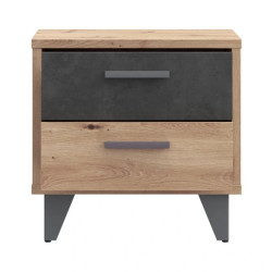Szafka nocna RVXK021-C772 Dąb Artisan / Beton Meble Forte